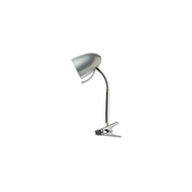 Aigostar - Stona lampa sa stezaljkom 1xE27/11W/230V srebrna/hrom