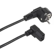 slomart Kabel za napajanje Maclean MCTV-854, kotni, 3-pinski EU, 3m