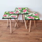 Hanah Home Set klub stocica 3Shp102, 3 komada, Šarena