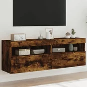 Zidni TV ormarici LED 2 kom boja hrasta 60x30x40 cm