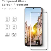 Zaščitno steklo Carantee s črno obrobo za Samsung Galaxy S21 Ultra