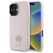 1 to 3 Silikonski Ovitek Guess Za Iphone 16 6.1 Logo S Strass Kristali