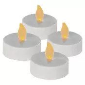 LED dekoracija – 4x čajna svečka maxi, 4x CR2032 , notranja, vintage 4/1