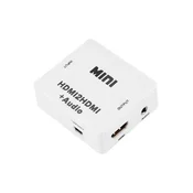 Xput mini HD video pretvornik iz HDMI v HDMI video in 3,5 mm zvok, podpora 1080p