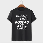 MAFIMI Muška majica Cepaj brale postao sam cale, Crna