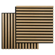 Akustični panel FibroTech Square (520 x 520 x 22 mm, hrast, 2 kosa)
