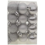 Autronic Plastični okraski, pr.3cm, cena 24ks v PVC embalaži VAK025-stribrna
