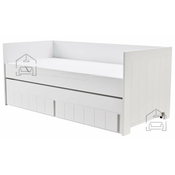 Otroška postelja z dodatnim ležiščem Calmo - 90x200 cm - bela