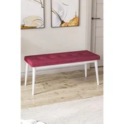 Hanah Home klupa Pera Bench, 105 cm, bordo / bela