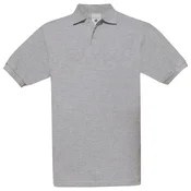 MAJICA KRATKI RUKAVI B&C SAFRAN POLO 180G SVIJETLO SIVA S