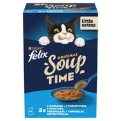 Purina PURINA Felix Soup Time Mokra hrana za mačke, ribji okus, 6x48g