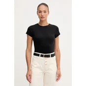 Tommy Hilfiger osnovna kratka ženska majica bombažna