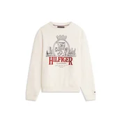 TOMMY HILFIGER Majica HERITAGE bež/rdeča/črna