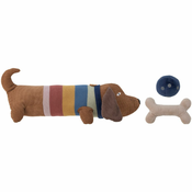 Pamučna igračka pas s priborom CHARLIE Bloomingville 3 komadić smeđe