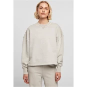Womens Heavy Terry Garment Dye Crewneck warmgrey