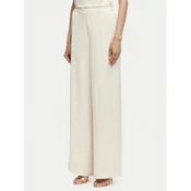 Guess Hlače iz tkanine W6GB2 8W2103 Svetlo bež Wide Leg