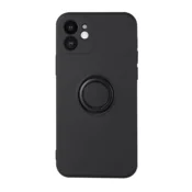 Silikonski ovitek Liquid Ring za Samsung Galaxy A03 A035 LTE - črn