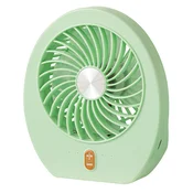 INF Prenosni USB mini ventilator z 4-stopenjsko močjo in 1200mAh Green, (5000286588)