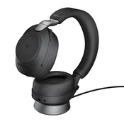 Jabra Slušalke Evolve2 85 Stereo, črne, z osnovo in Bluetooth Link380c MS