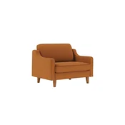 ATELIER DEL SOFA 1-Seat Sofa - fotelja Robin Loveseat Caramel Walnut