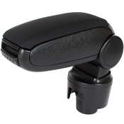 shumee Seat Ibiza IV 08-17 naslon za roke SET ČRNO EKO USNJE + set za montažo