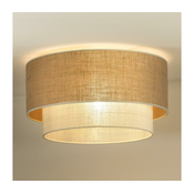 Duolla - Stropna svetilka YUTE BOHO 3xE27/15W/230V pr. 60 cm rjava/siva
