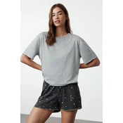 Trendyol Milla Ženski set pidžame Thmss24Pt00203, Sivi