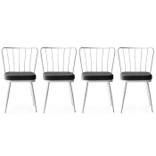 Hanah Home Set 4 trpezarijske stolice Yildiz Beli