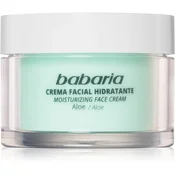 Babaria Aloe Vera vlažilna krema  z aloe vero (Moisturiser Face Cream - UVB protection) 50 ml