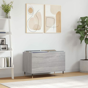 Greatstore Omarica za gramofonske plošče siva sonoma 74,5x38x48cm inž. les