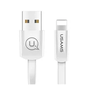 USAMS U2 Lightning ploščat kabel 1,2 m bel SJ199IP02 iPhone 5/6/7/8/X (US-SJ199)