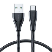 Joyroom Surpass Series USB-C kabel za hitro polnjenje 3A 1,2 m, črn