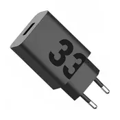 MOTOROLA MC339 punjač za mrežu s USB priključkom, 33 W, PD Fast Charging 4.0, crna