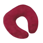Potovalni vzglavnik podkva - 30x35 cm - bordo