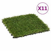 Plocice umjetne trave 11 kom 30 x 30 cm zelene