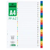 Pregradni karton a-z a4 levia pvc 009136