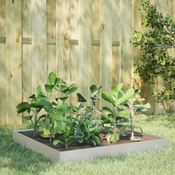 Vidaxl Vrtna visoka greda 100x100x18,5 cm nerjaveče jeklo