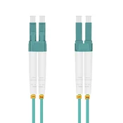 helos LWL OM3 Patchkabel Duplex LSZH 3,0mm LC/LC aqua 15,0m