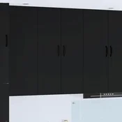 Ormar za Zid PORTO Crna 30 x 31 x 100 cm Konstruirano drvo