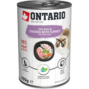 Konzerva Ontario piščanec in puran, pašteta 400g