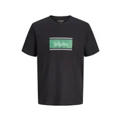 Jack & Jones Junior Majica JJBUSTER jelka / črna / bela