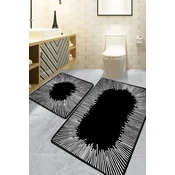 Lessentiel Maison Set prostirki za kupatilo Somber, 2 Komada, Crna