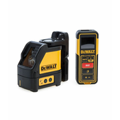 DEWALT Križni linijski laserski nivelir DW0889CG + Laserski merilnik DW099