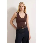 Trendyol Milla Ženska majica TWOSS25AL00022, Braon