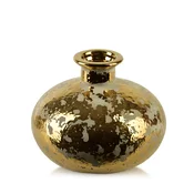 Mondex vaza keramika Mondex Yarine Gold 14x6x15cm zlato-bežna 1 kos, (5000300875)