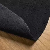 Tepih HUARTE kratkih vlakana mekani i perivi crni O 100 cm