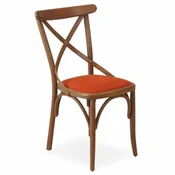 Casa Padrino luxury dining room chair brown/red H. 87 cm - Solid wood dining room furniture