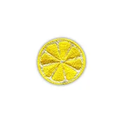 shumee Našitek rezine limone - majhen - samolepilna podlaga - vezen našitek/značka/emblem