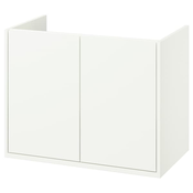 HAVBÄCK Postolje umivaonika s vratima, bela, 80x48x63 cm