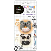Aromatizirane gumice Kidea - Panda i Koala, 2 komada, vanilija i sladoled